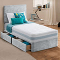 Plain Kids Divan Bed With Mattress