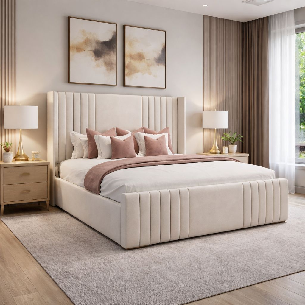 Texas Upholstered Bed With Mattress